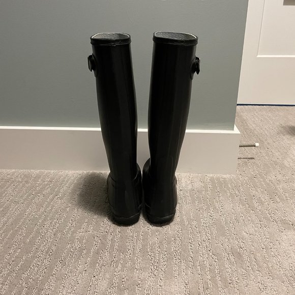 Hunter Women's Original Tall Rain Boots Black - Picture 6 of 8